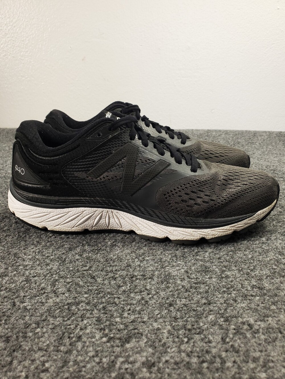 New Balance 940 Running Shoes 10 Black Stability Sneakers Trainers Mesh W940GK4